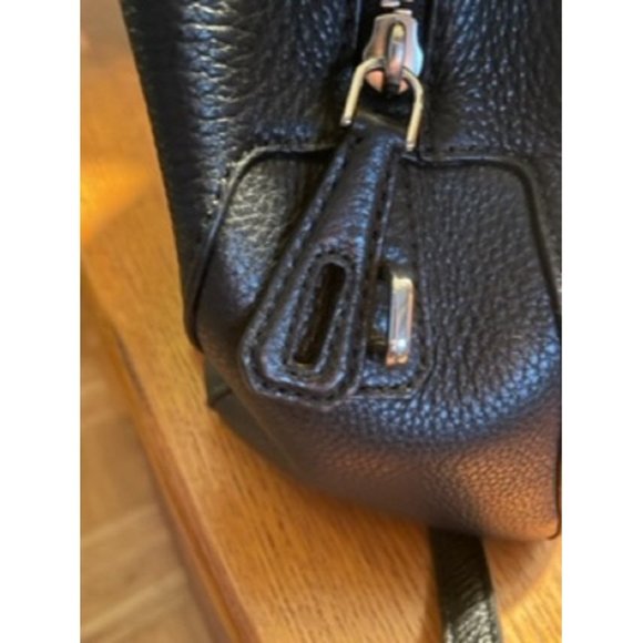 *Michael Kors Pebbled Tote Black Leather Satchel - Picture 4 of 7